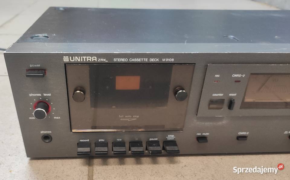 Magnetofon Unitra ZRK stereo cassette deck M9108 kaseciak kaseta