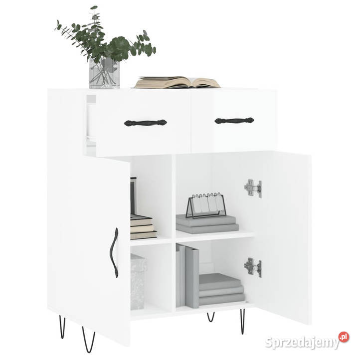 Szafka biała połysk 695x34x90 materiał