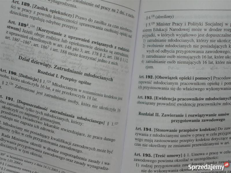 KODEKS PRACY WYDANIE 16 2004 łódzkie Łódź sprzedam