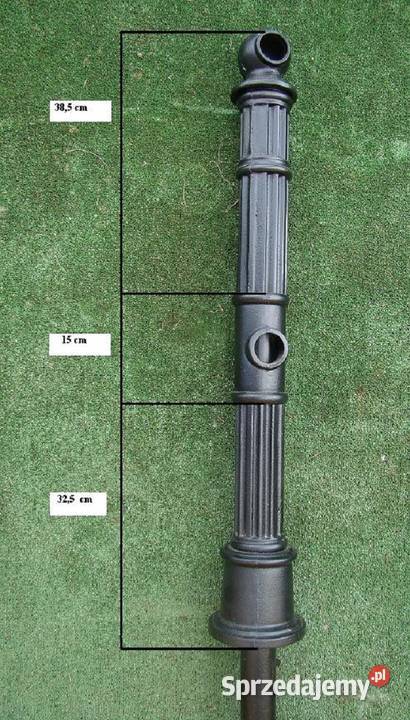 SŁUPEK ŻELIWNY BARIERY H860mm OGRODZENIE ULICZNY Gołdap