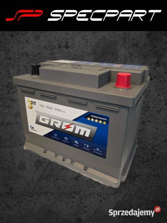 Akumulator GROM Premium 55Ah 540A EN ŁÓDŹ GÓRNA osobowe łódzkie Łódź