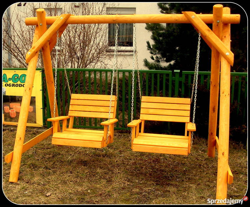 Meble ogrodowe barowe krzesła drewniane huśtawka Meble ogrodowe Chojnice