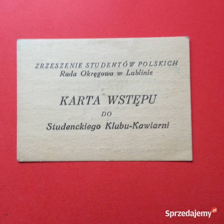 1921 Karta Wstępu