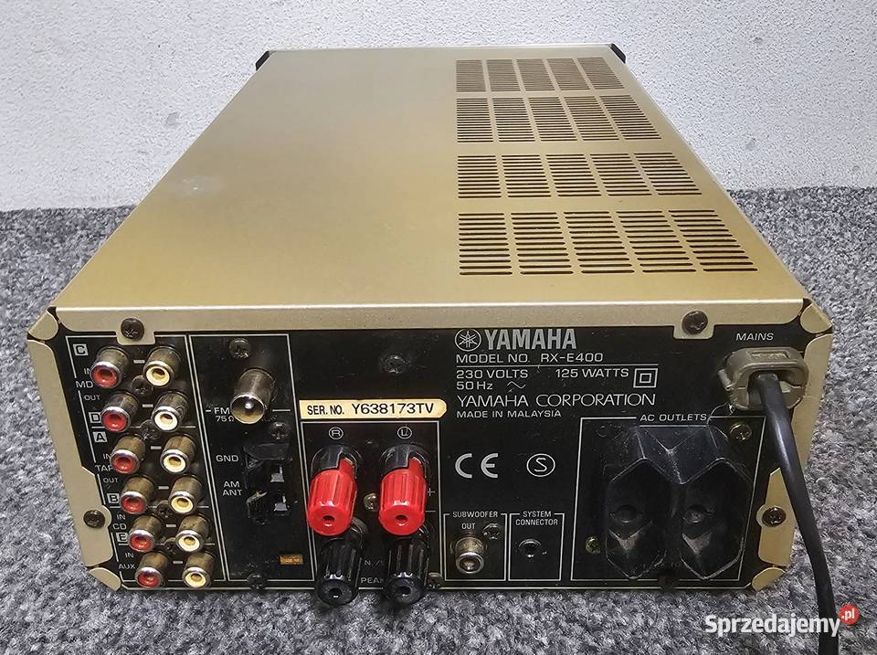 Amplituner stereo Yamaha Pianocraft RXE400 złoty Audio Kraków