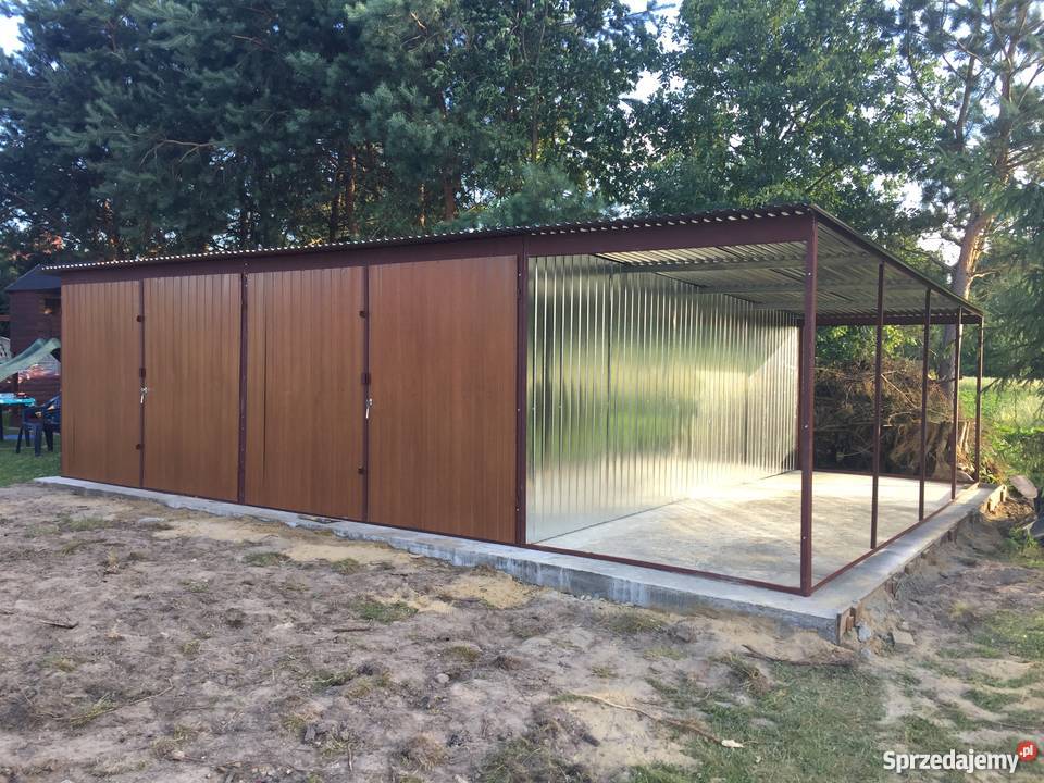 GARAŻE BLASZANE 3x5m ocynk TRANSPORT I MONTAŻ Lublin