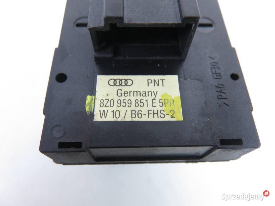 PANEL SZYB AUDI A4 B6 Avant 8E5 8Z0959851E Panele sterowania, przełączniki