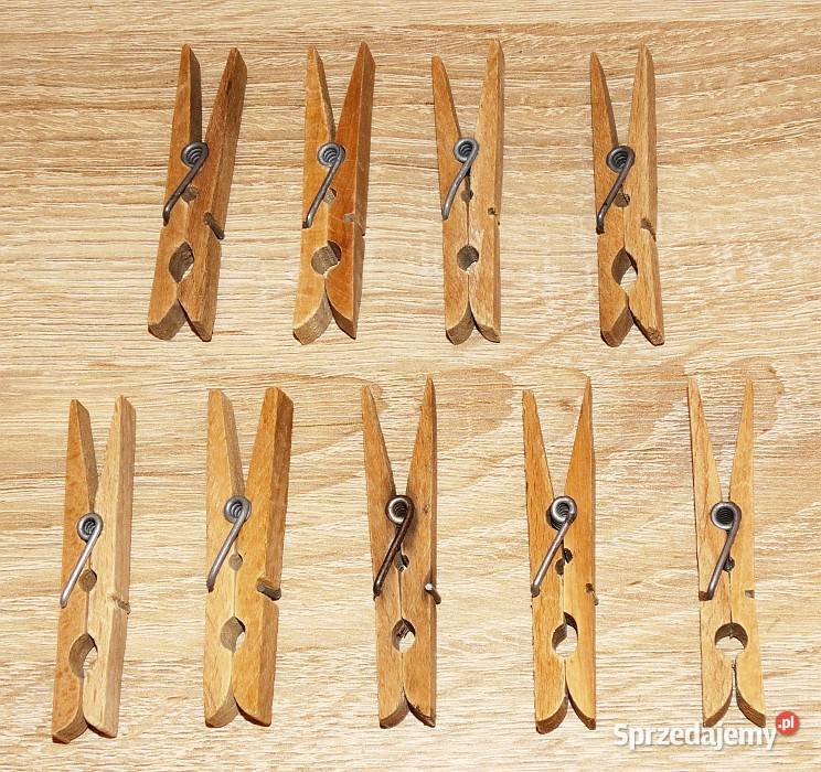 Drewniane klamerki spinacze żabki do ubrań Gliwice