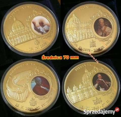JAN PAWEŁ II ZŁOTO BANKNOT MONETA MEDAL ZESTAW Sosnowiec