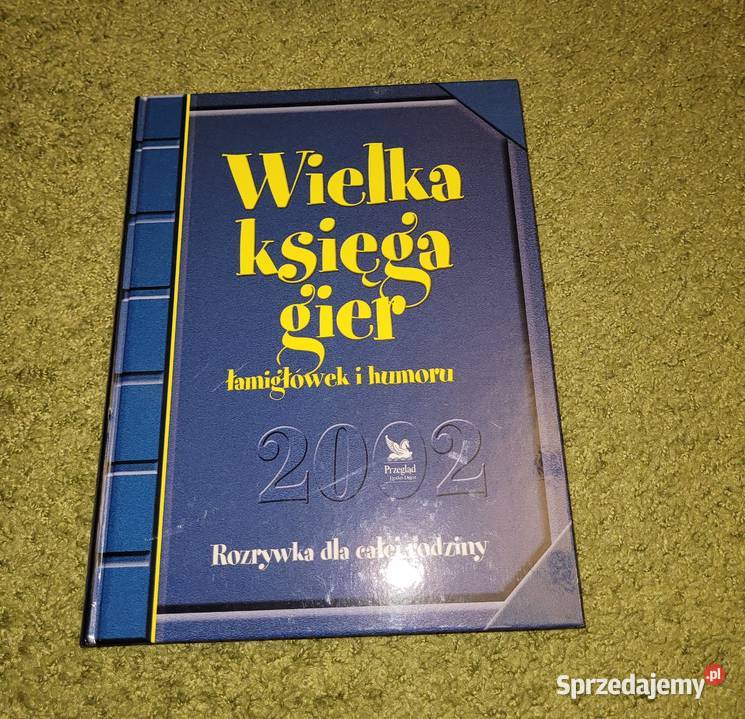 Wielka księga gier łamigłówek i humoru mazowieckie Warszawa sprzedam