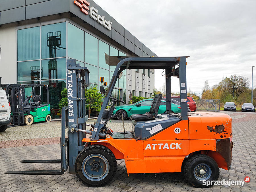 wózek widłowy Attack AK35 diesel 3 tony duplex 3 diesel Kęty