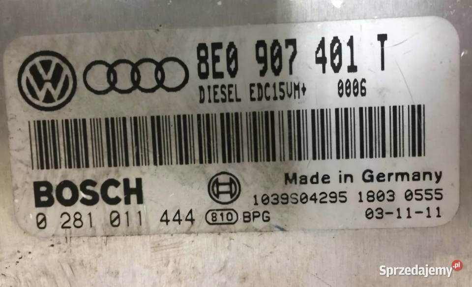 STEROWNIK SILNIKA VW PASSAT B5 FL AUDI A4 B6 25 świętokrzyskie Działoszyce
