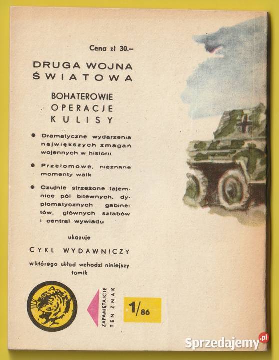 ŻÓŁTY TYGRYS WRÓCILI POD POLSKIM SZTANDAREM 1986 Łódź