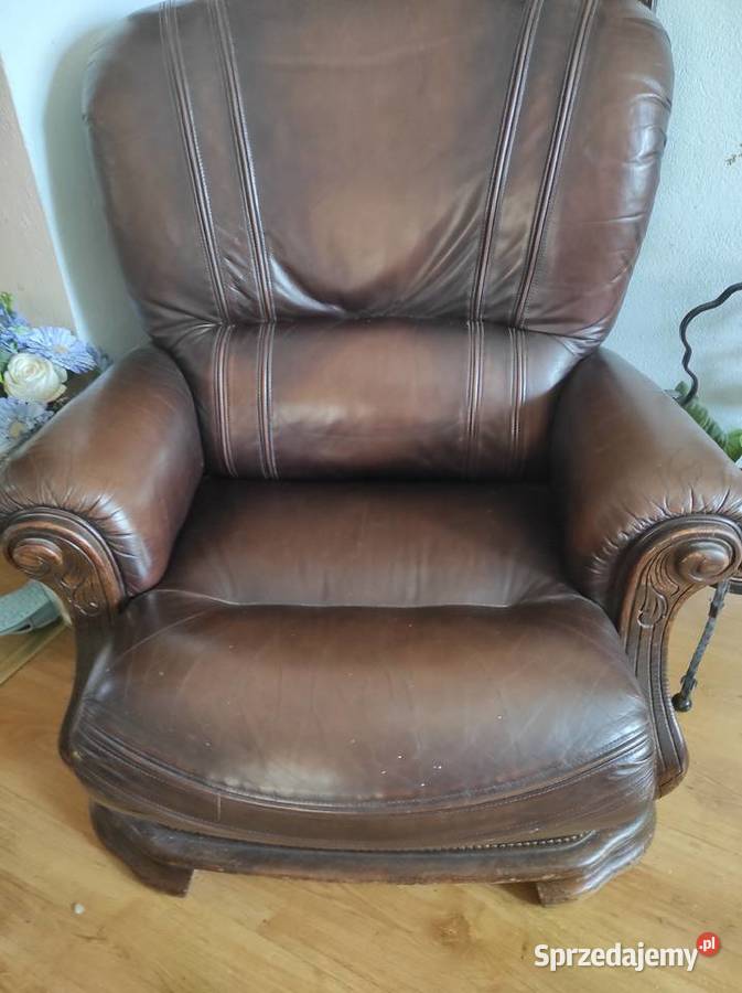 Fotel skórzany Puławy sprzedam