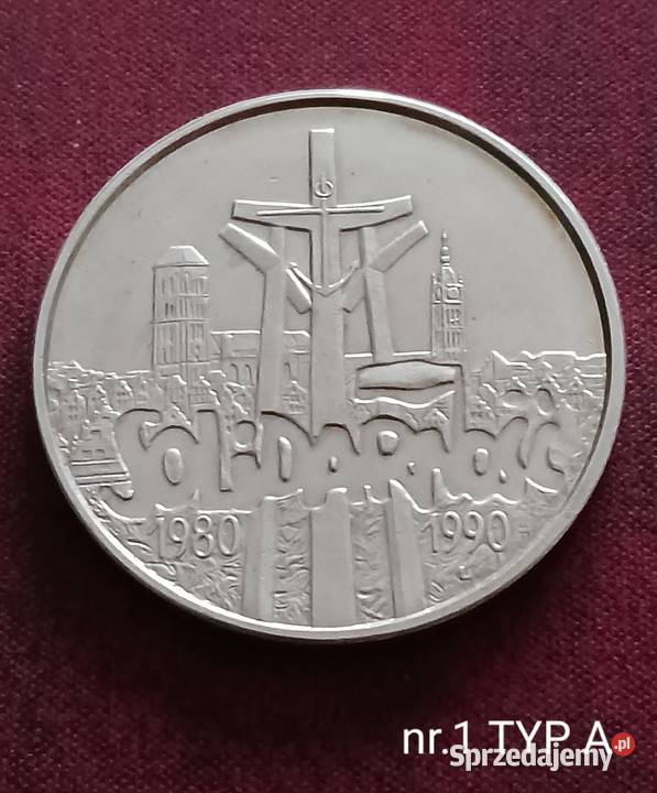 100 000 Solidarność 1990 r Typ A mennicze ideał Konin