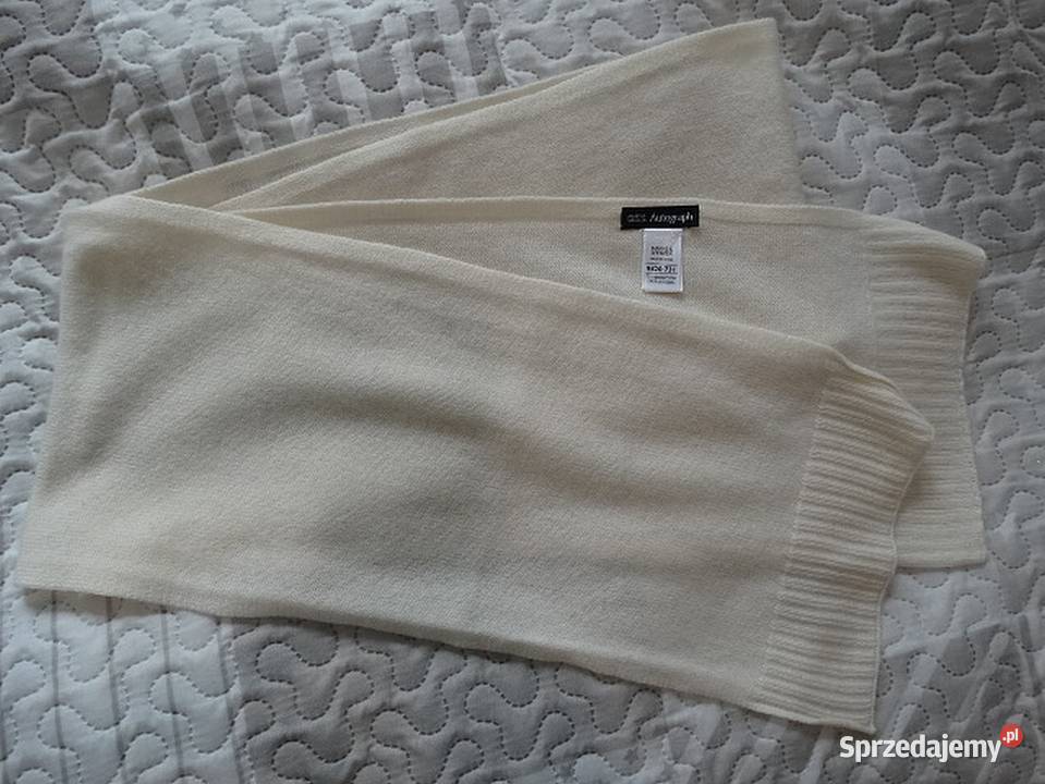 Szalik Kaszmirowy 100 Kaszmir Kremowy Marks Galanteria i dodatki
