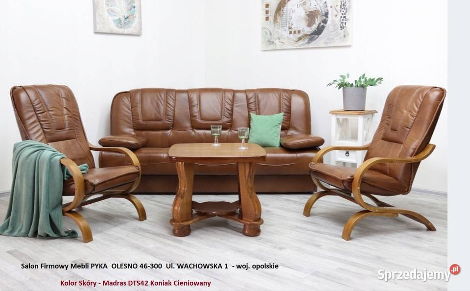 Komplet Wypoczynkowy FINKA Skóra Naturalna Kolor Komplety wypoczynkowe opolskie Olesno