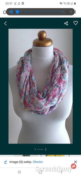 Apaszka Komin w kwiaty Warszawa