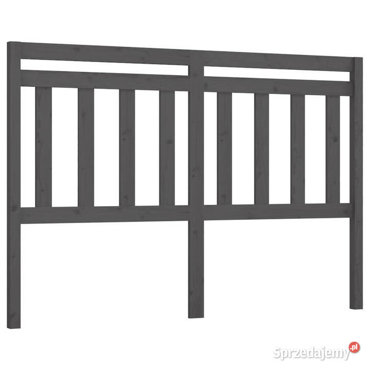 Wezgłowie łóżka szare 126x4x100 lite drewno mazowieckie sprzedam