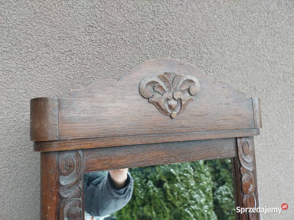 Szafka lustro ze skrzyni starego międzywojennego Tczew