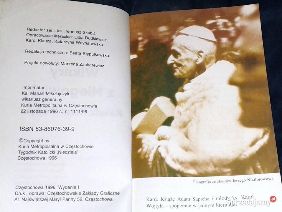 Wikary z Niegowici Ksiądz Karol Wojtyła ks miękka lubelskie Chełm