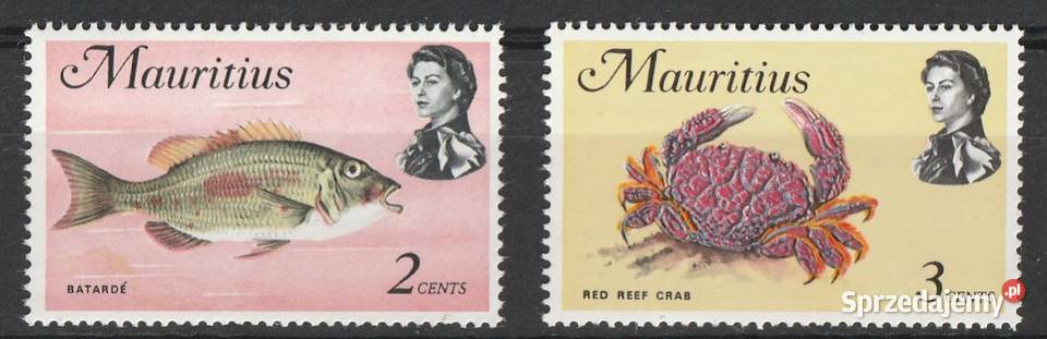 MAURITIUS FAUNA 1969 ER II CZYSTE Łódź