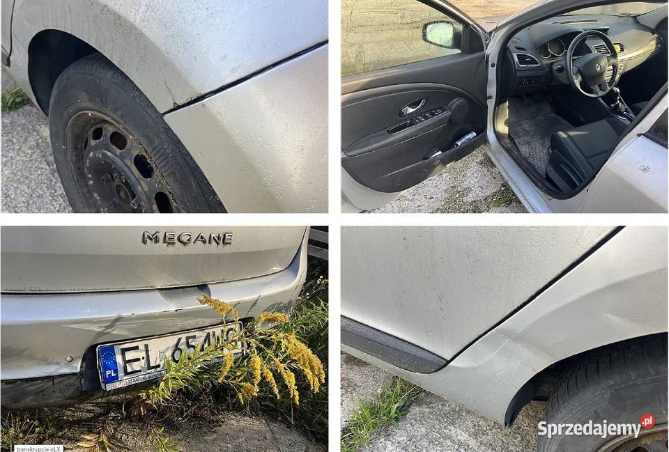 Renault Megane Sprzedaż syndyka śląskie Częstochowa