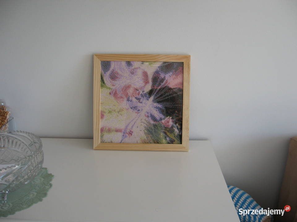 Obraz Skrzypaczka wykonany haftem diamentowym Olsztyn