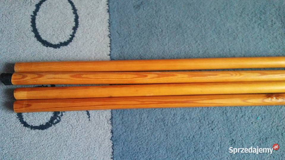 rurki drewniane do karnisza 4 sztuki