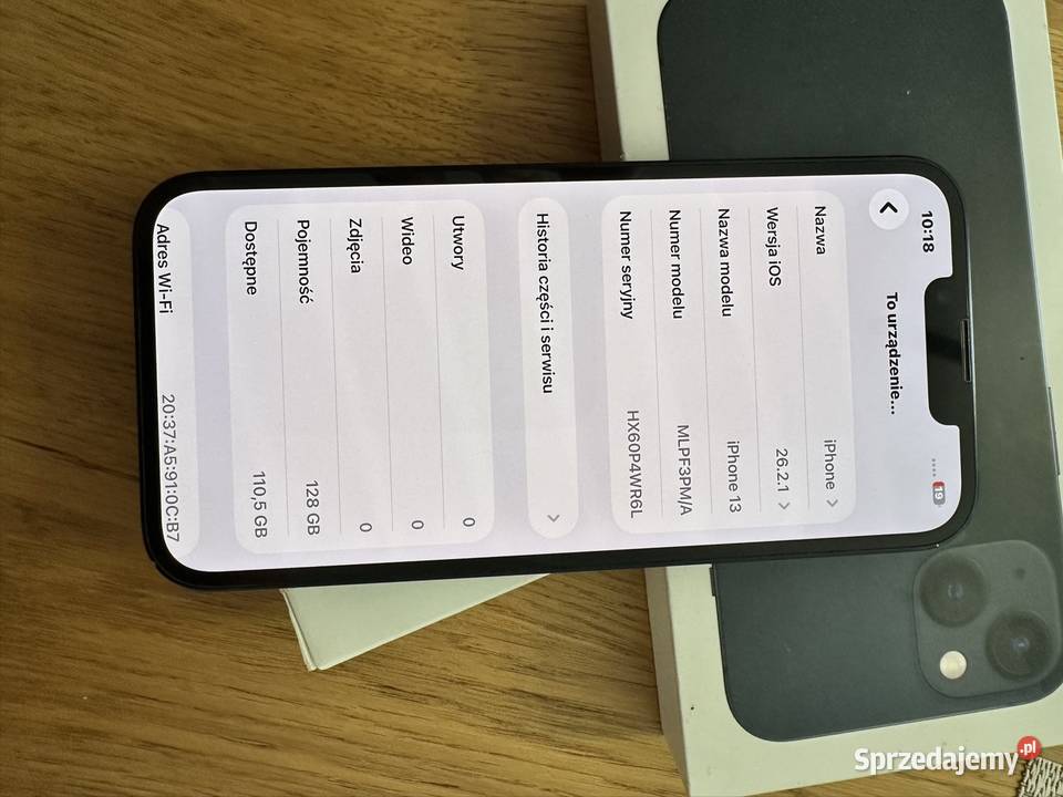 Apple iPhone 13 128GB pełen komplet Brzezinki
