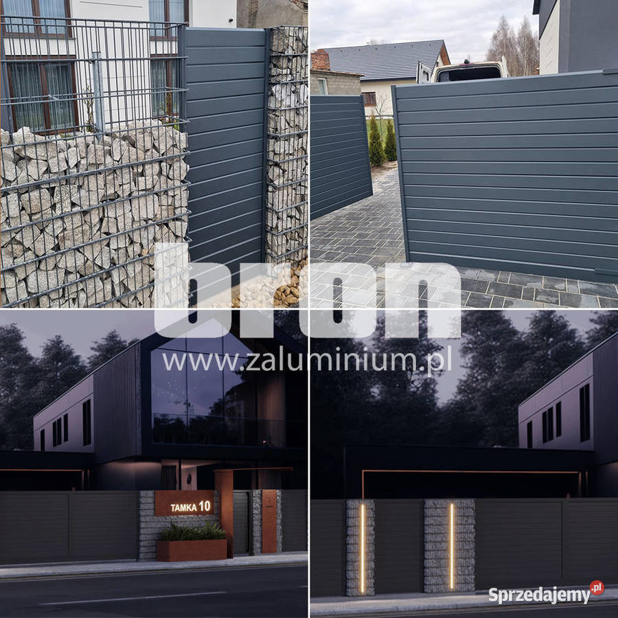 Bron Ogrodzenie aluminiowe drewnopodobne B02AL Warszawa