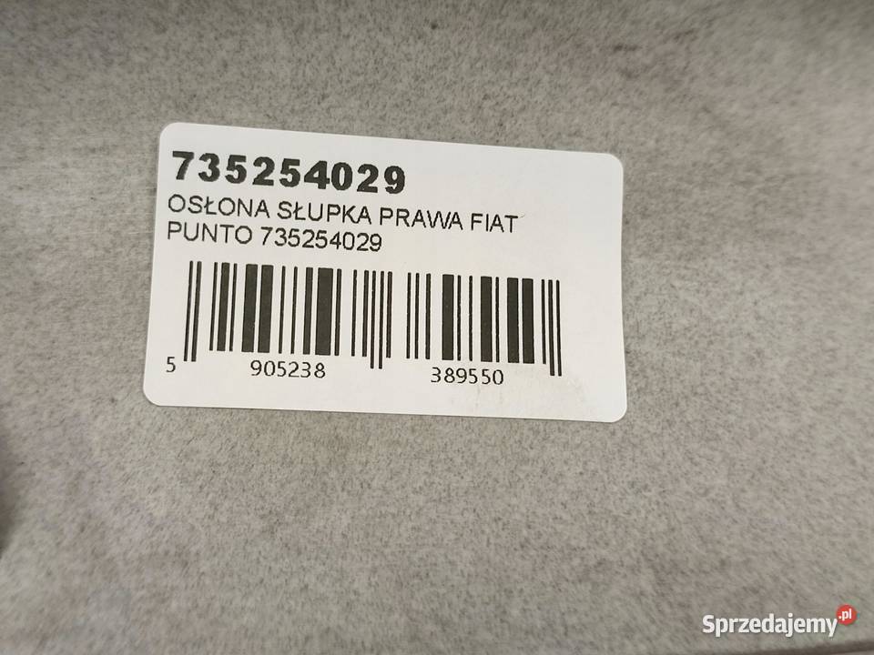 OSŁONA SŁUPKA PRAWA FIAT PUNTO II 19992010 NOWA