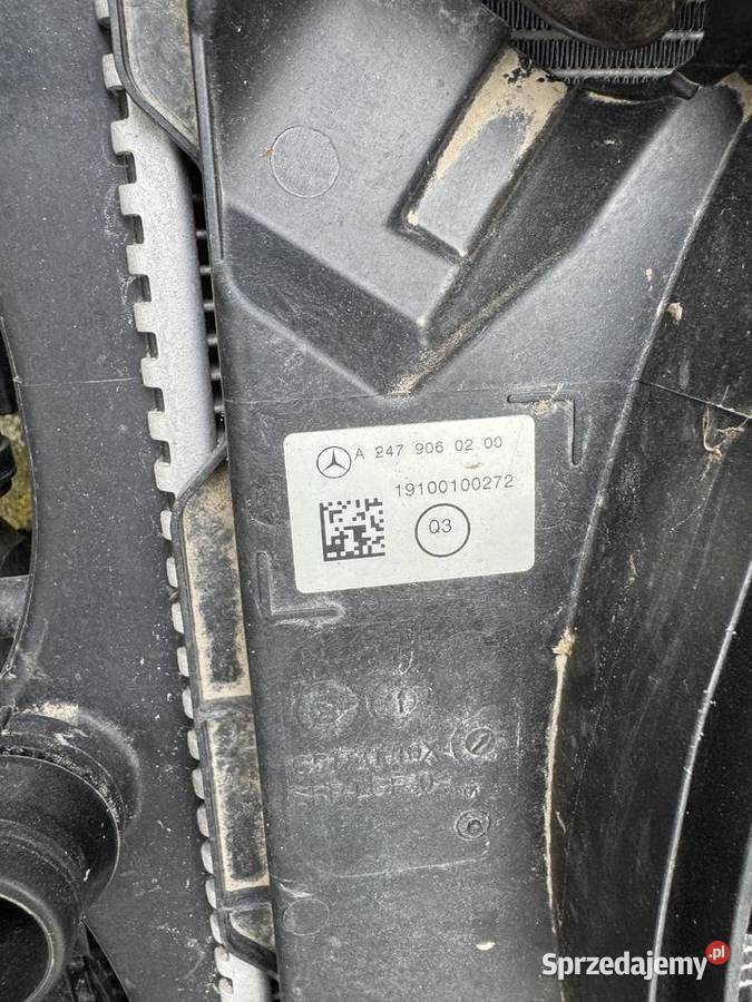 Zestaw Chłodnic Wentylator Mercedes A B CLA GLA Białystok