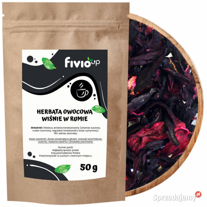 fivio Herbata Wiśnie w Rumie 50 g Brzozów sprzedam