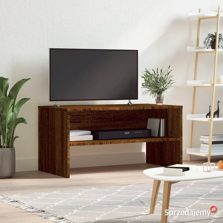 Szafka pod telewizor brązowy dąb 80x40x40 RTV Warszawa