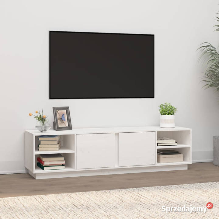 Szafka pod telewizor biała 156x40x40 lite drewno Warszawa sprzedam