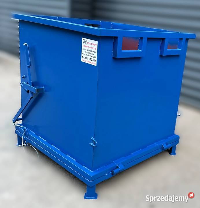 Kontener z otwieranym dnem 1 m3 kontener Niedrzew Pierwszy