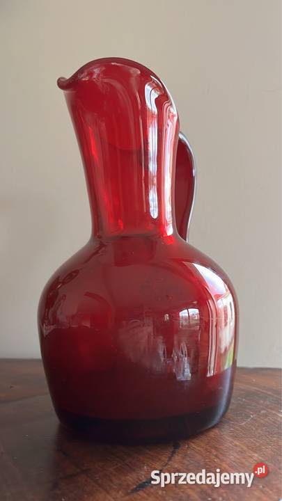 Szklany dzban Czerwony Gdańsk sprzedam