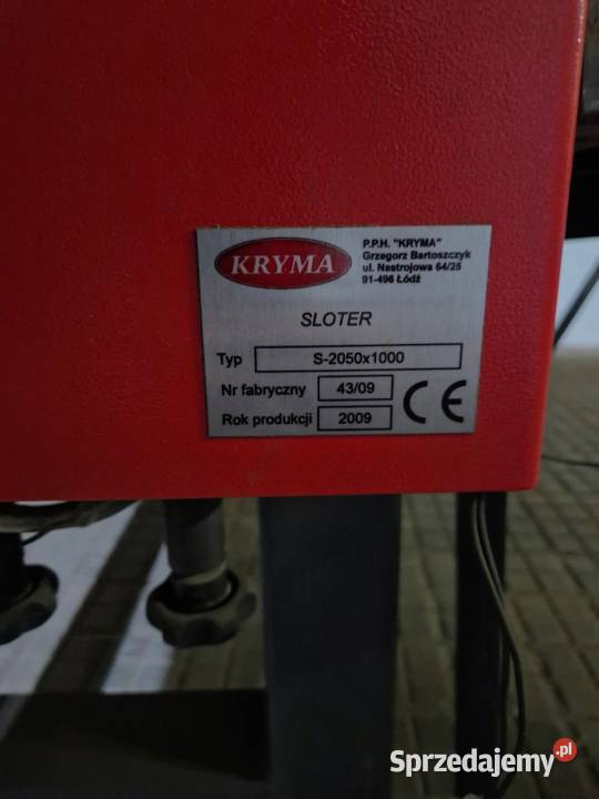 Sloter do produkcji kartonów Kryma S2050x1000 sprzedam