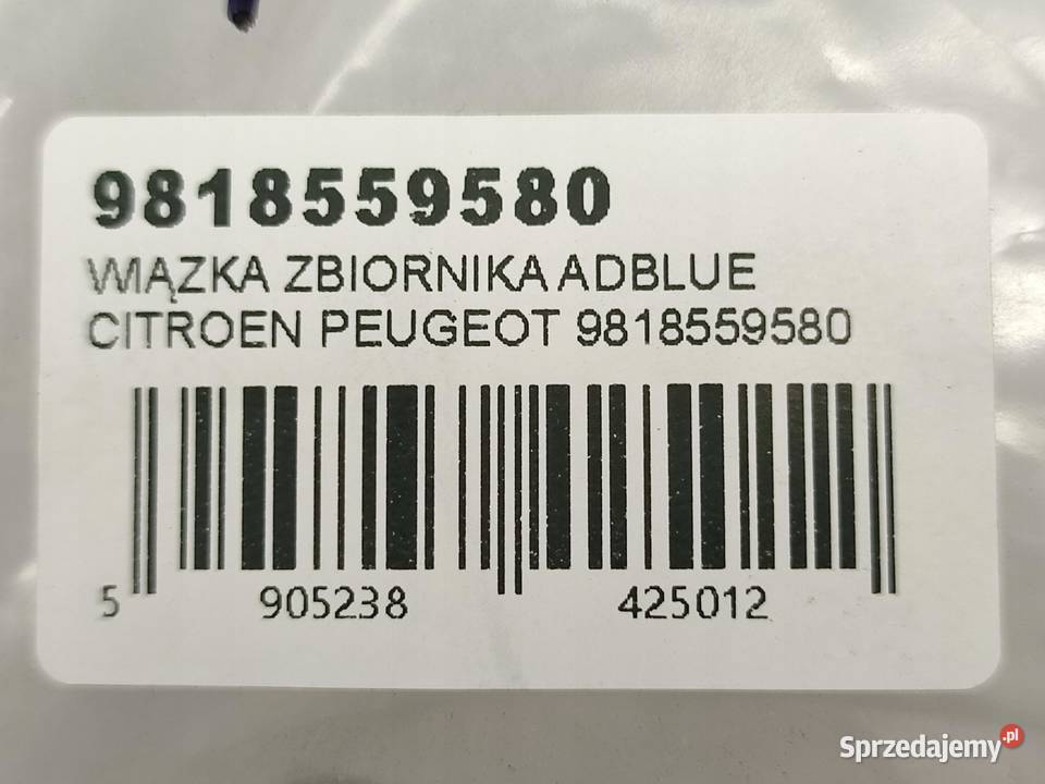 WIĄZKA ZBIORNIKA ADBLUE CITROEN SPACETOURER V