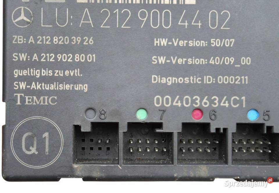 MODUŁ DRZWI PRZÓD PRAWY LEWY MERCEDES W204 C Motoryzacja