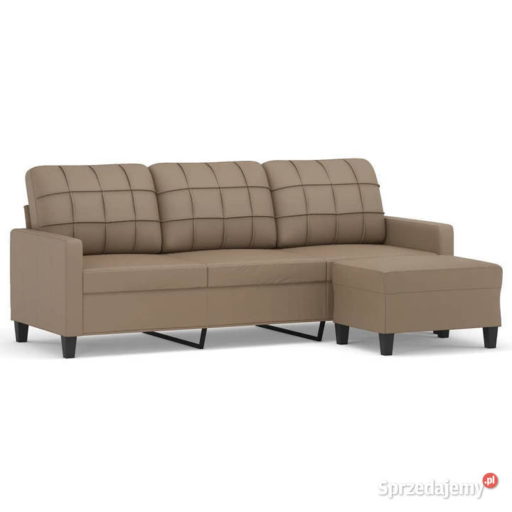 3osobowa sofa z podnóżkiem cappuccino 180 Warszawa