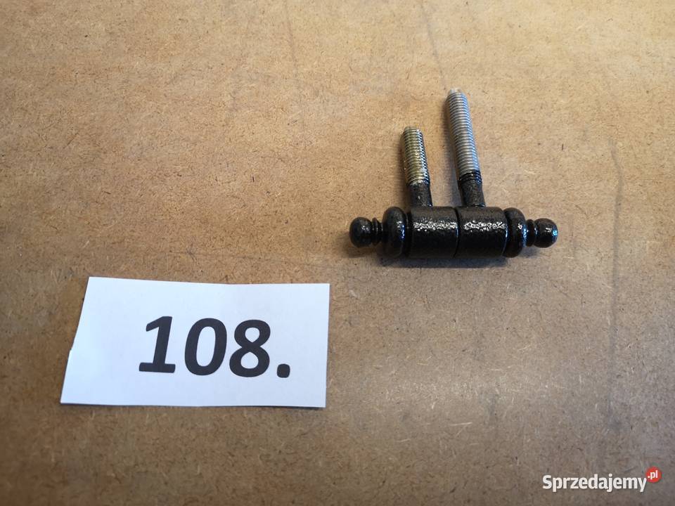 Zawias drzwiowy wkręcany ozdobny stary styl Paterek