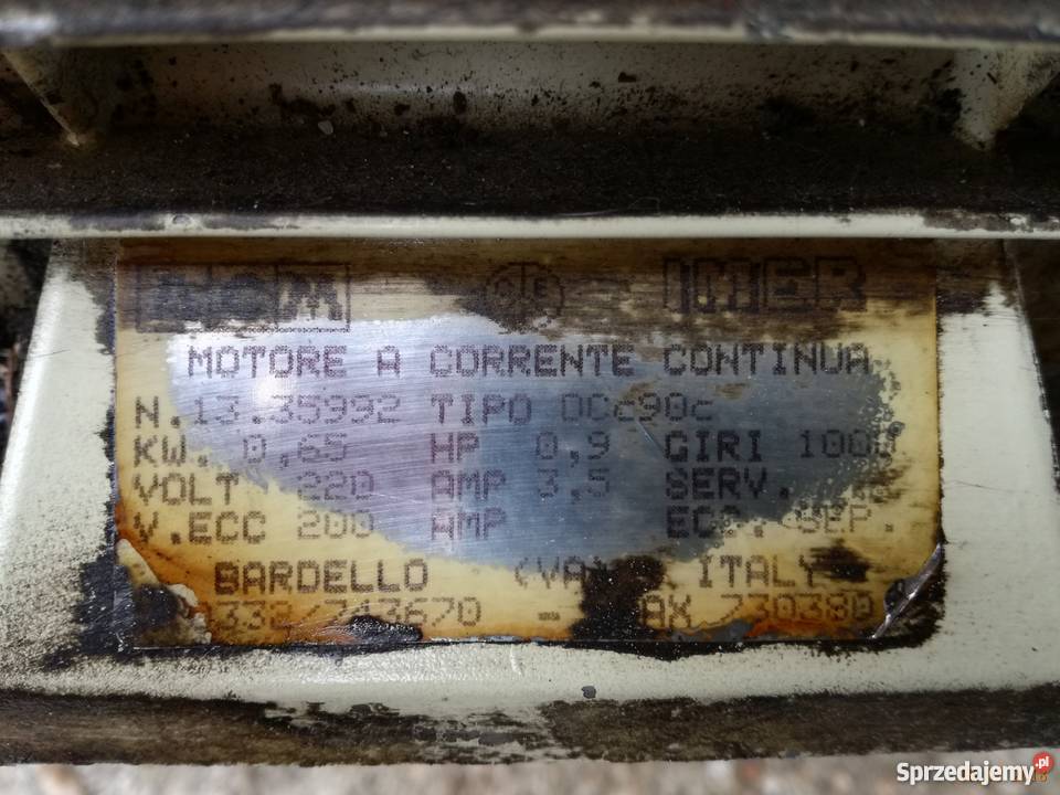 silnik komutatorowy 230v 220v Elektryka i akcesoria