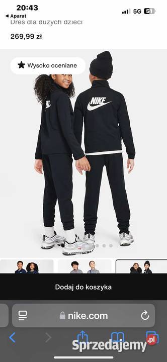 Nowy zestaw dresowy Nike kids Sandomierz