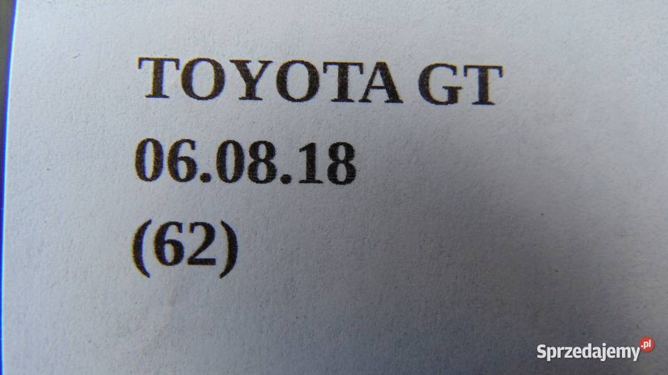 PLASTIKI WNĘTRZA OSŁONA TOYOTA GT86 osobowe