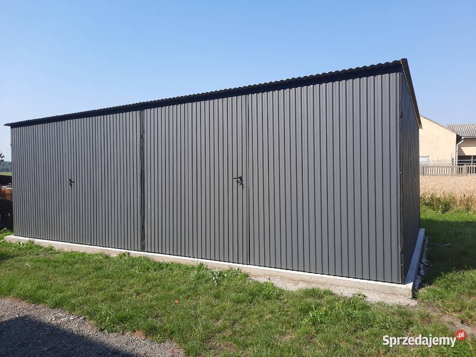 168 Garaż BlaszanyBIAŁYGaraże BlaszaneWiata 30m2 mazowieckie Przysucha sprzedam