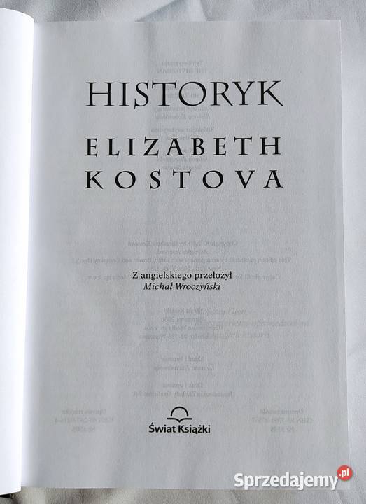 HISTORYK Elizabeth Kostova podlaskie Hajnówka
