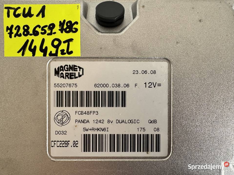NOWY TCU KOMPUTER STEROWNIK SKRZYNI FIAT PANDA osobowe Warszawa sprzedam
