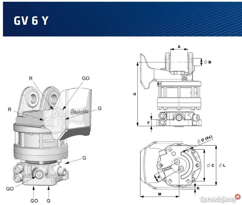 Obrót rotator INDEXATOR GV 6 nowy obrót do małopolskie Oświęcim