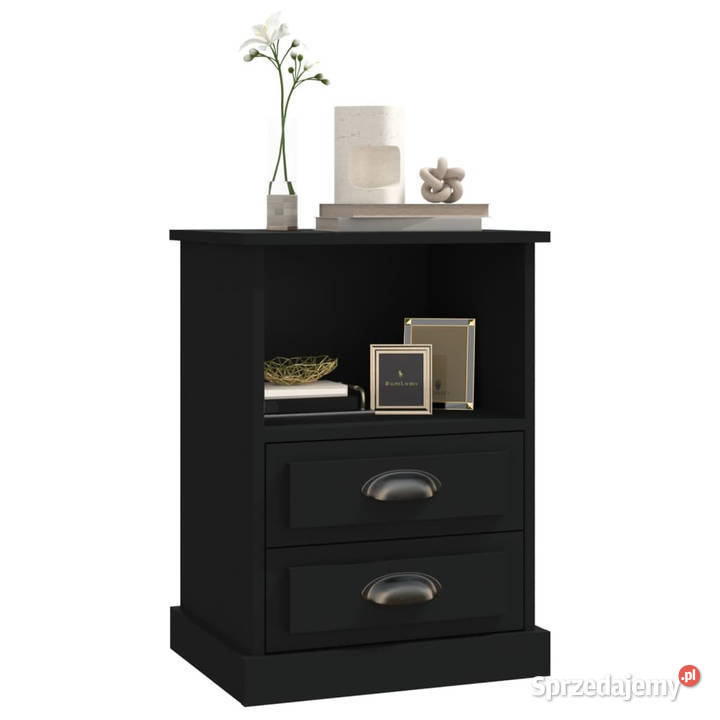 Szafki nocne 2 czarne 43x36x60 WM816331 Warszawa